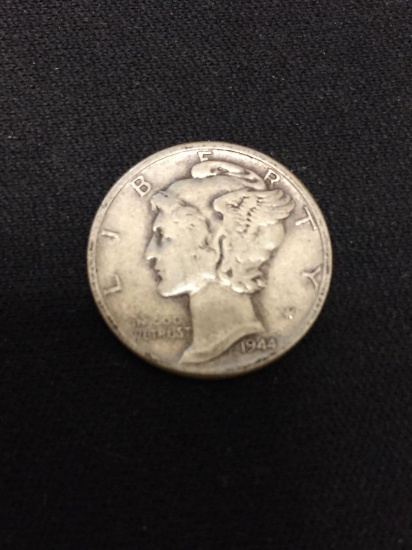 1944 United States Mercury Dime - 90% Silver Coin