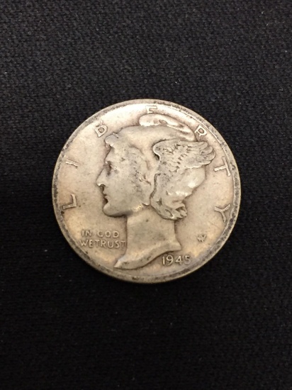 1945-S United States Mercury Dime - 90% Silver Coin