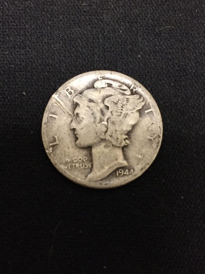 1944-D United States Mercury Dime - 90% Silver Coin
