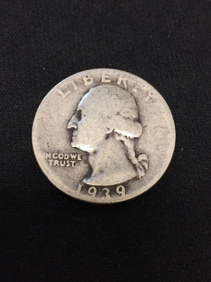 1939-D United States Washington Quarter - 90% Silver Coin