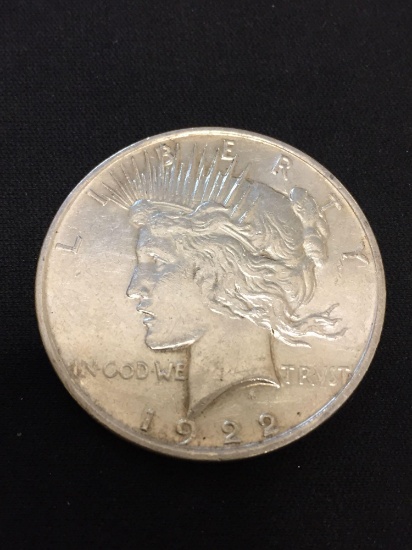 1922-D United States Peace Silver Dollar - 90% Silver Coin