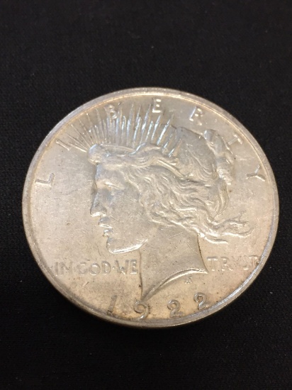 1922-D United States Peace Silver Dollar - 90% Silver Coin