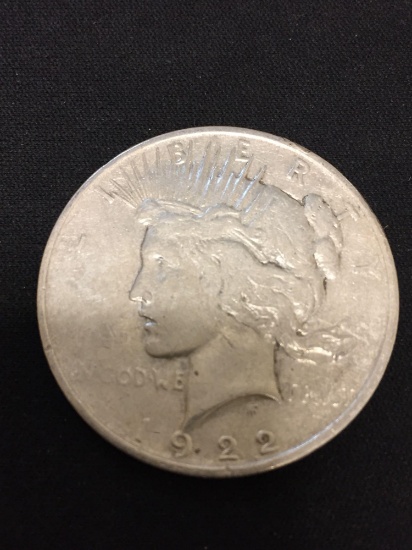 1922 United States Peace Silver Dollar - 90% Silver Coin
