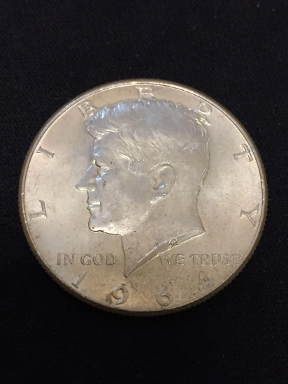 UNC Condition 1964 US Kennedy Half Dollar - 90% Silver