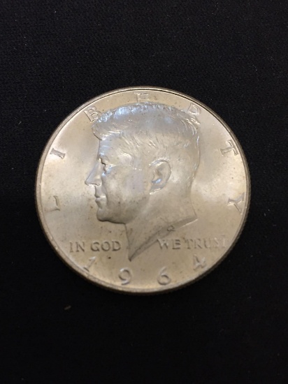 UNC Condition 1964 US Kennedy Half Dollar - 90% Silver