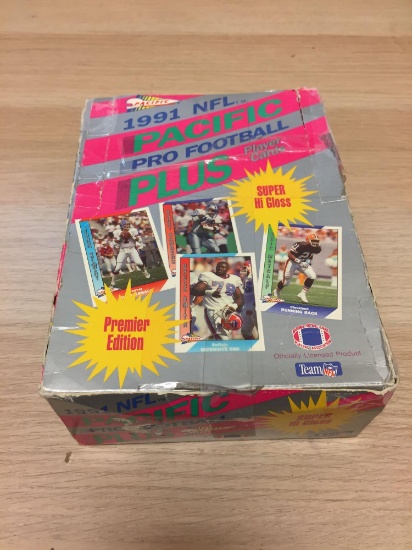 1991 NFL Pacific Pro Football Plus Booster Card Pack BOX