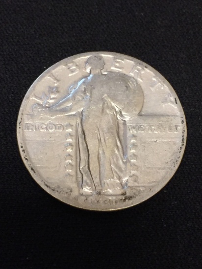 1930 United States Standing Liberty Quarter - 90% Silver Coin