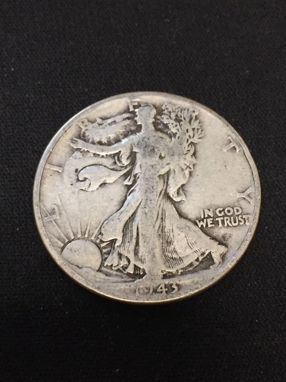 1943 United States Walking Liberty Half Dollar - 90% Silver Coin