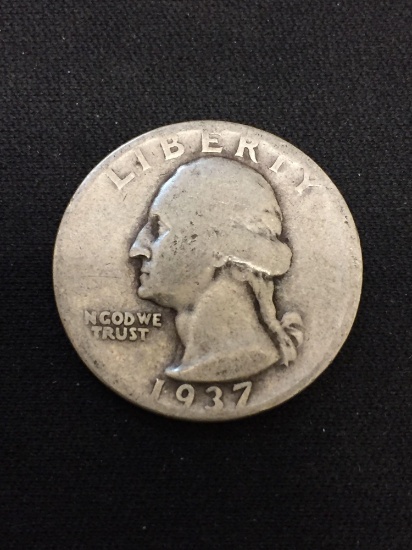 1937-D United States Washington Quarter - 90% Silver Coin