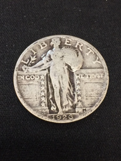1926 United States Standing Liberty Quarter - 90% Silver Coin