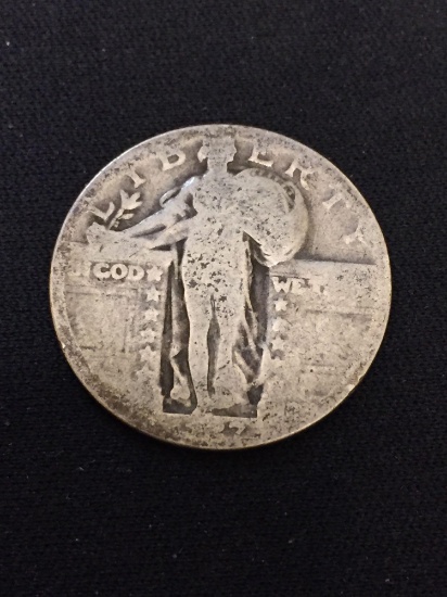1927 United States Standing Liberty Quarter - 90% Silver Coin
