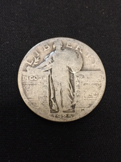 1925 United States Standing Liberty Quarter - 90% Silver Coin