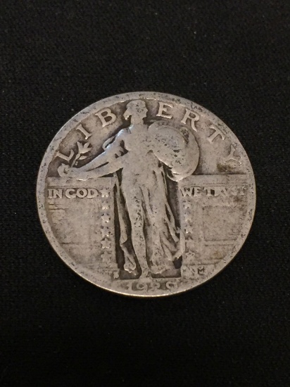 1929 United States Standing Liberty Quarter - 90% Silver Coin