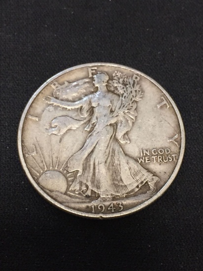 1943 United States Walking Liberty Half Dollar - 90% Silver Coin