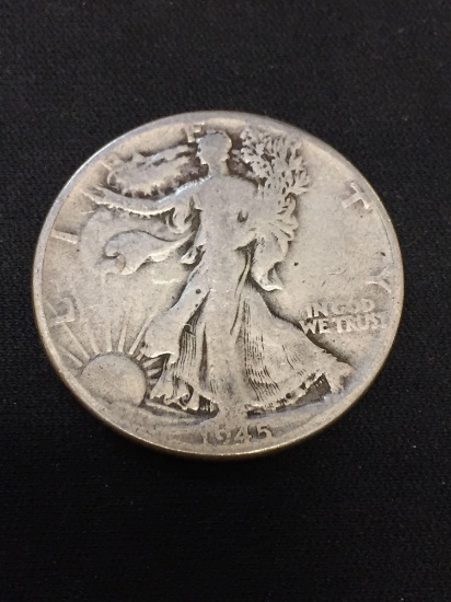 1945 United States Walking Liberty Half Dollar - 90% Silver Coin