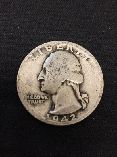 1942-D United States Washington Quarter - 90% Silver Coin