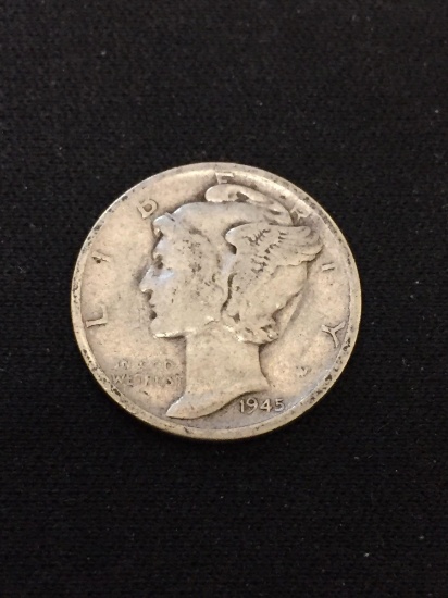 1945-S United States Mercury Dime - 90% Silver Coin