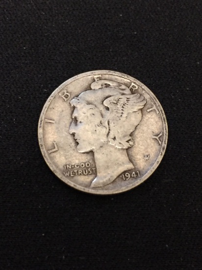 1941-S United States Mercury Dime - 90% Silver Coin
