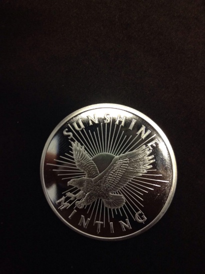 SUNSHINE Minting 1 Ounce .999 Fine Silver Bullion Round