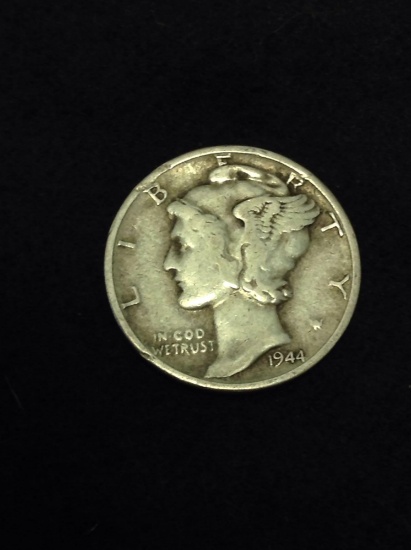 1944 United States Mercury Dime - 90% Silver Coin