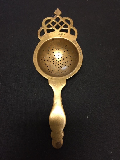 Beautiful Brass Plated Tea Strainer