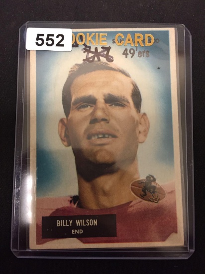 1955 Bowman #81 Billy Wilson 49ers Vintage Football Card