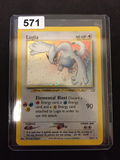 Pokemon Lugia Neo Genesis Holofoil Rare Card 9/111