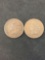 Lot of 2 US Indian Head Pennies