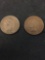 Lot of 2 US Indian Head Pennies