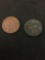 Lot of 2 US Indian Head Pennies