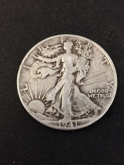 1941-S United States Walking Liberty Half Dollar - 90% Silver Coin