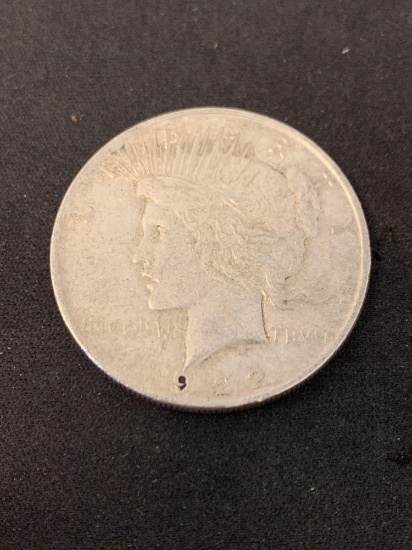 1922 United States Peace Silver Dollar - 90% Silver Coin