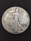 1942 United States Walking Liberty Half Dollar - 90% Silver Coin