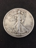 1935 United States Walking Liberty Half Dollar - 90% Silver Coin