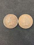 Lot of 2 US Indian Head Pennies