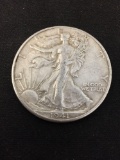 1941 United States Walking Liberty Half Dollar - 90% Silver Coin