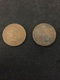 Lot of 2 US Indian Head Pennies