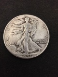 1942 United States Walking Liberty Half Dollar - 90% Silver Coin