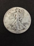 1941 United States Walking Liberty Half Dollar - 90% Silver Coin