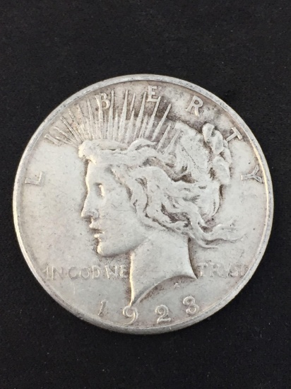 1923-S United States Peace Silver Dollar - 90% Silver Coin