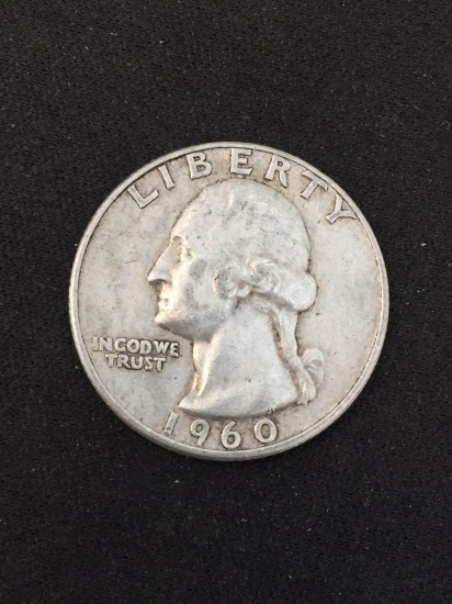 1960-D United States Washington Quarter - 90% Silver Coin