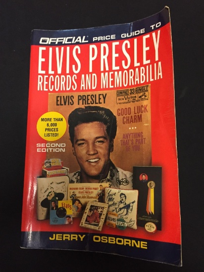 The Official Price Guide To Elvis Presley Records and Memorablia by Jerry Osborn