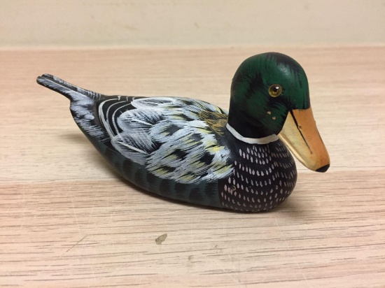 Wooden Duck Figurine