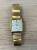 Timex Designed 30x28mm Bezel Gold-Tone Stainless Steel Watch w/ Bracelet