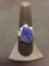 New! Amazing Design Blue Lapis Lazuli Sterling Silver Ring Band-Size 7 SRP $ 49