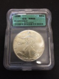 ICG Graded 1990 US American Silver Eagle MS69