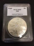 PCGS Graded 2000 US American Silver Eagle MS69