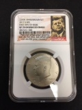 NGC Graded 2017-S Kennedy Half Dollar SP70 Enhanced Finish - 225th Anniversary Set - First Day Issue