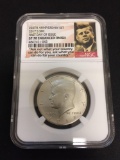 NGC Graded 2017-S Kennedy Half Dollar SP70 Enhanced Finish - 225th Anniversary Set - First Day Issue