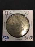 KEY DATE 1884-S Morgan Silver Dollar - Consignor Grades At XF